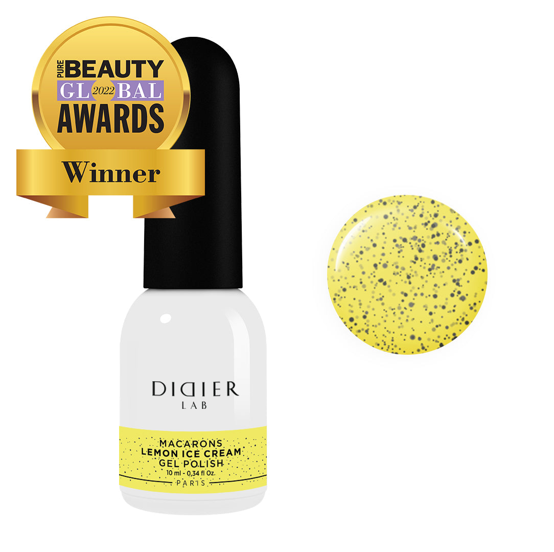 Gel Polish Macarons, Didier Lab, Lemon Ice Cream