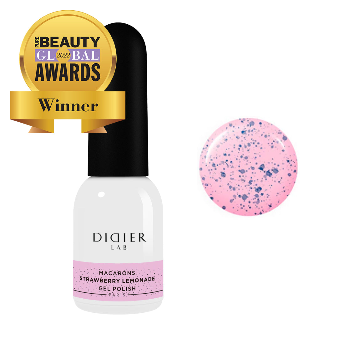 Macarons Gel Polish Didier Lab 'Strawberry Lemonade' - LABORATOIRES DIDIER