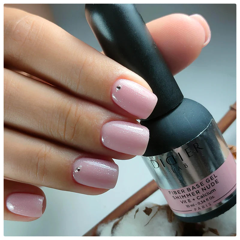 Fiber Base Coat, Didier Lab, Shimmer Nude, 10 ml