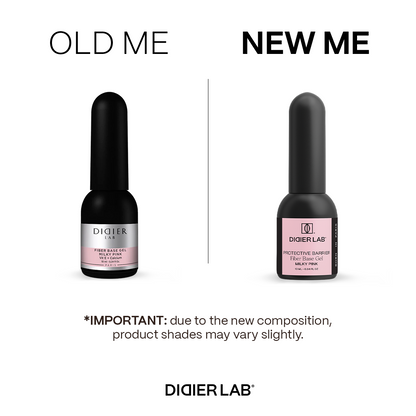 Fiber Base Coat, Didier Lab, Milky Pink, HEMA and TPO free, 10 ml