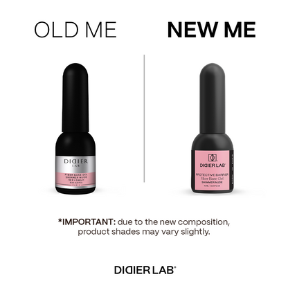 Fiber Base Coat, Didier Lab, Shimmer Nude, HEMA and TPO Free, 10 ml