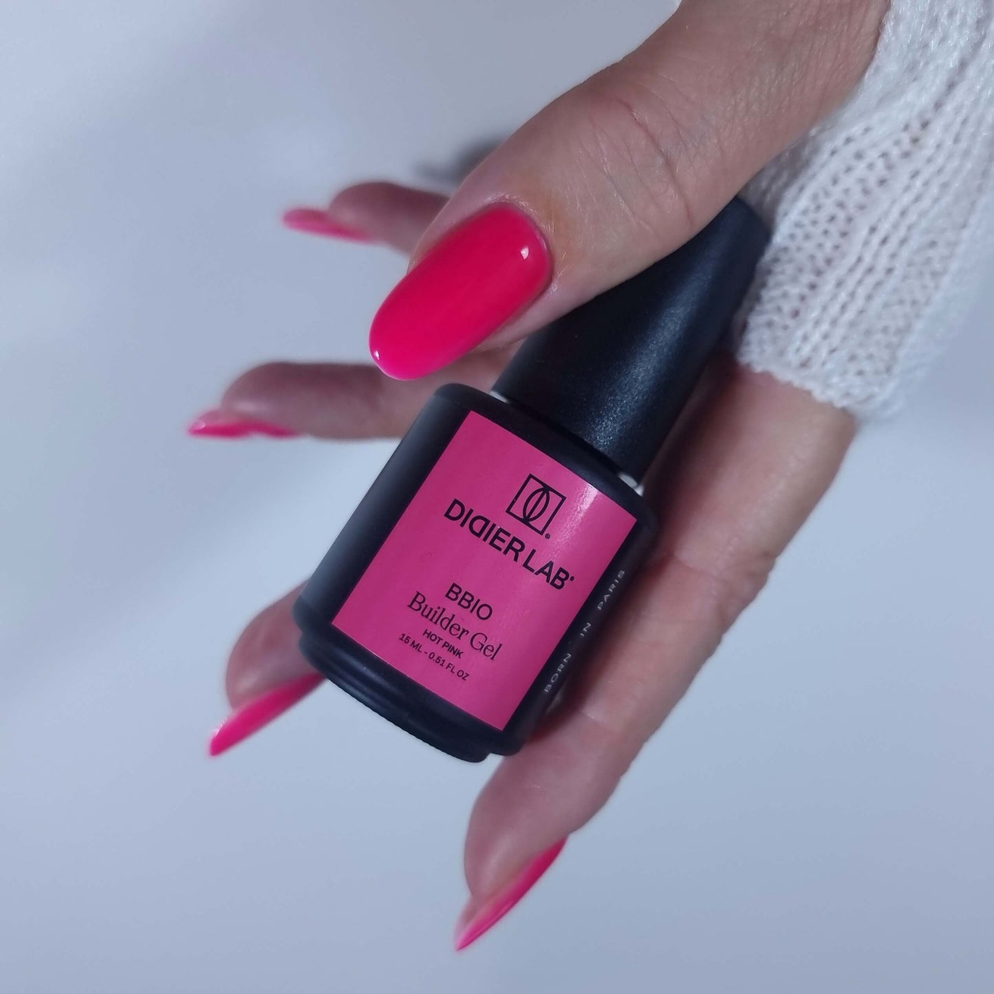 Builder Gel BBIO, Didier Lab, Hot Pink, HEMA and TPO free, 15ml