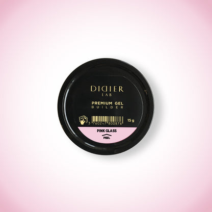 Premium Builder Gel, Didier Lab, Pink Glass, 15 g