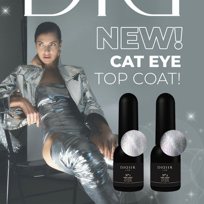 UV Top Coat No Wipe, Didier Lab, Cat Eye No. 2