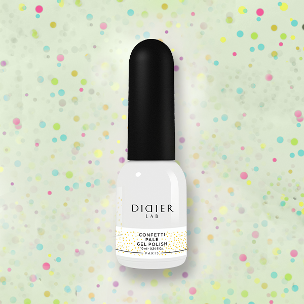 Gel Polish Confetti, Didier Lab, Pale