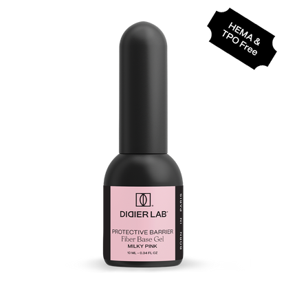 Fiber Base Coat, Didier Lab, Milky Pink, HEMA and TPO free, 10 ml