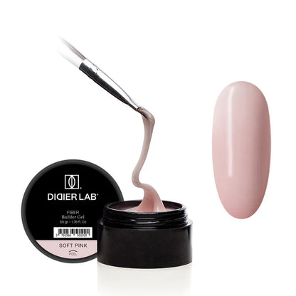 Fiber Builder Gel Didier Lab, Soft Pink, HEMA and TPO free, 50g