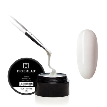Fiber Builder Gel Didier Lab, Soft White, HEMA and TPO free, 50g