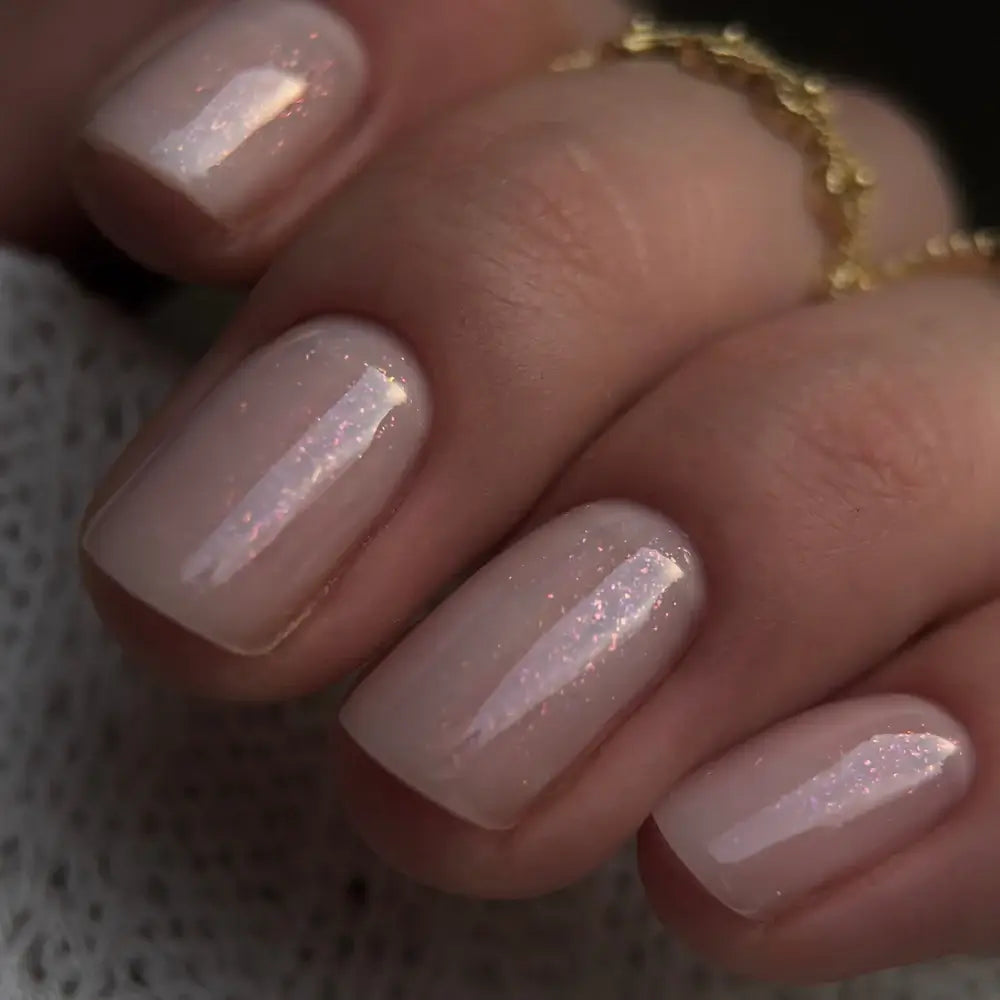 Gel polish Didier Lab, Glitter Top coat, Pink, HEMA AND TPO Free, 10 ml