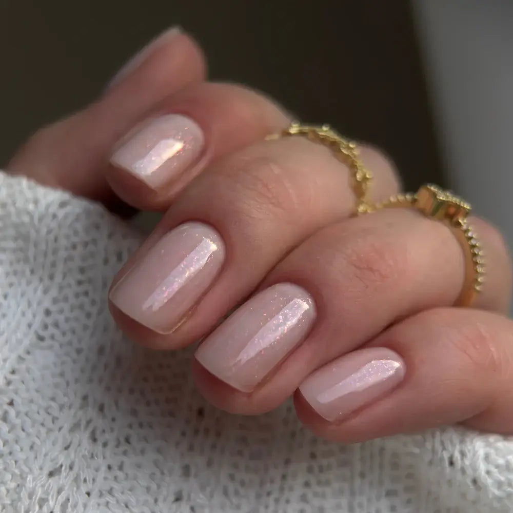 Gel polish Didier Lab, Glitter Top coat, Pink, HEMA AND TPO Free, 10 ml