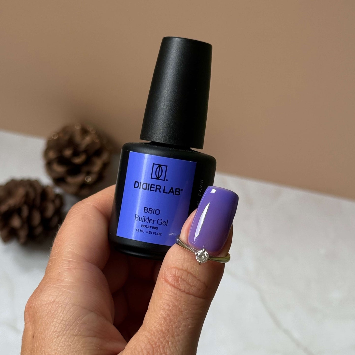 Builder Gel BBIO, Didier Lab, Violet Iris, HEMA and TPO free, 15ml
