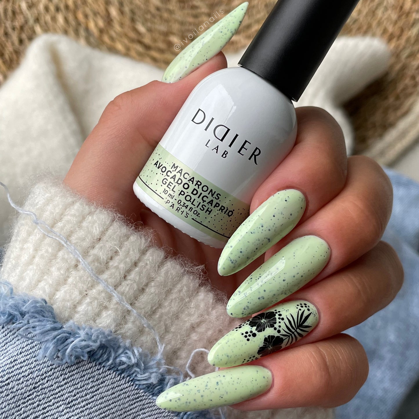 Gel polish "Didier Lab", Macarons,  Avocado Dicaprio