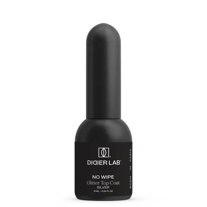 Gel polish Didier Lab, Glitter Top coat, silver, 10 ml