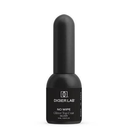 Gel polish Didier Lab, Glitter Top coat, silver, 10 ml