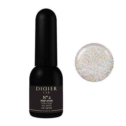 Gel Polish Top Coat No Wipe, Didier Lab, Pop Star No. 2