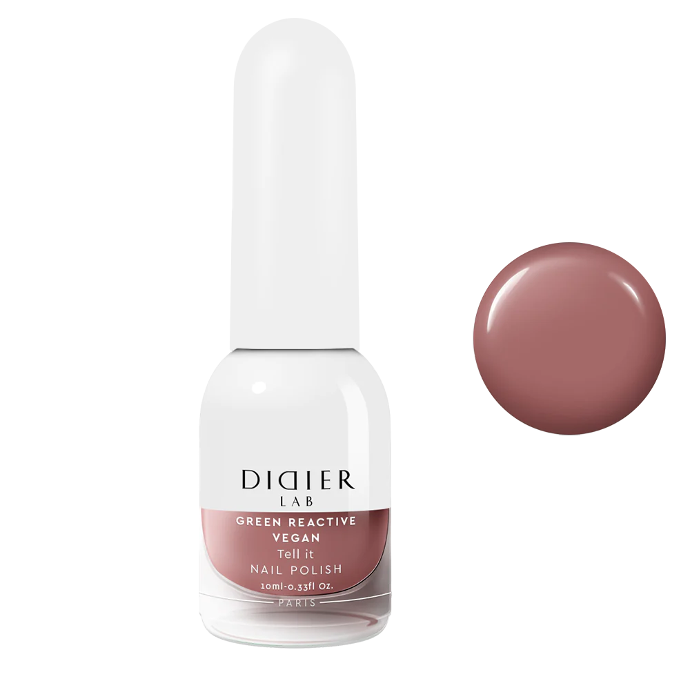 Green Reactive Vegan Nail Polish, Didier Lab, Tell It, 10 ml