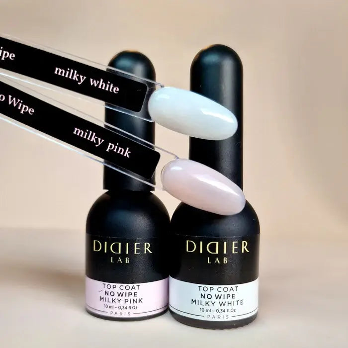 Top coat No Wipe, Didier Lab, Milky Pink, 8ml