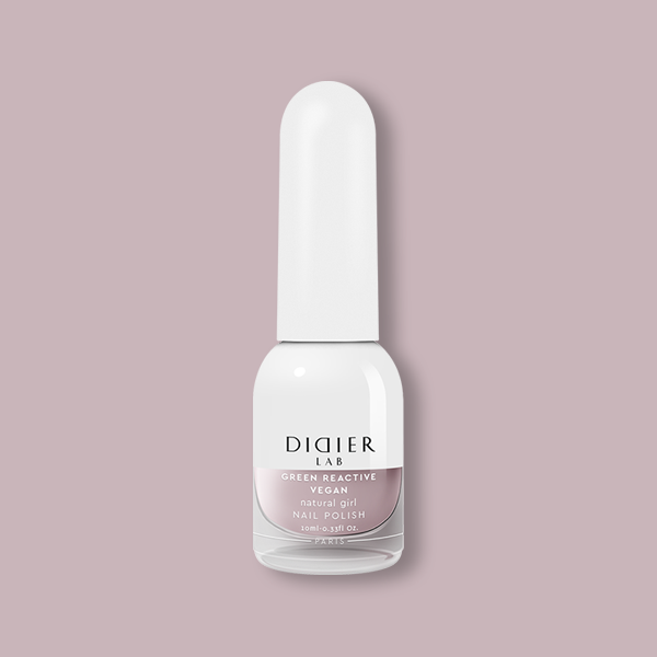 Green Reactive Vegan Nail Polish, Didier Lab, Natural Girl, 10 ml