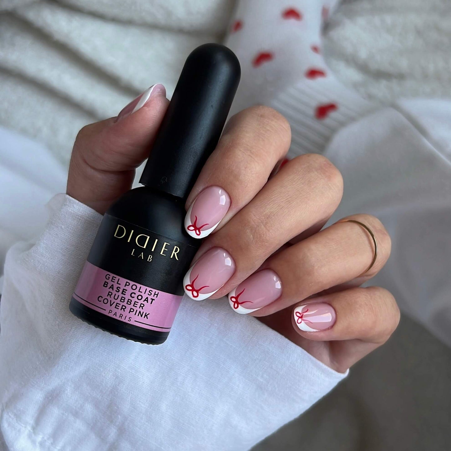 Gel Polish Rubber Base Coat, Cover Pink, HEMA and TPO Free, 10 ml