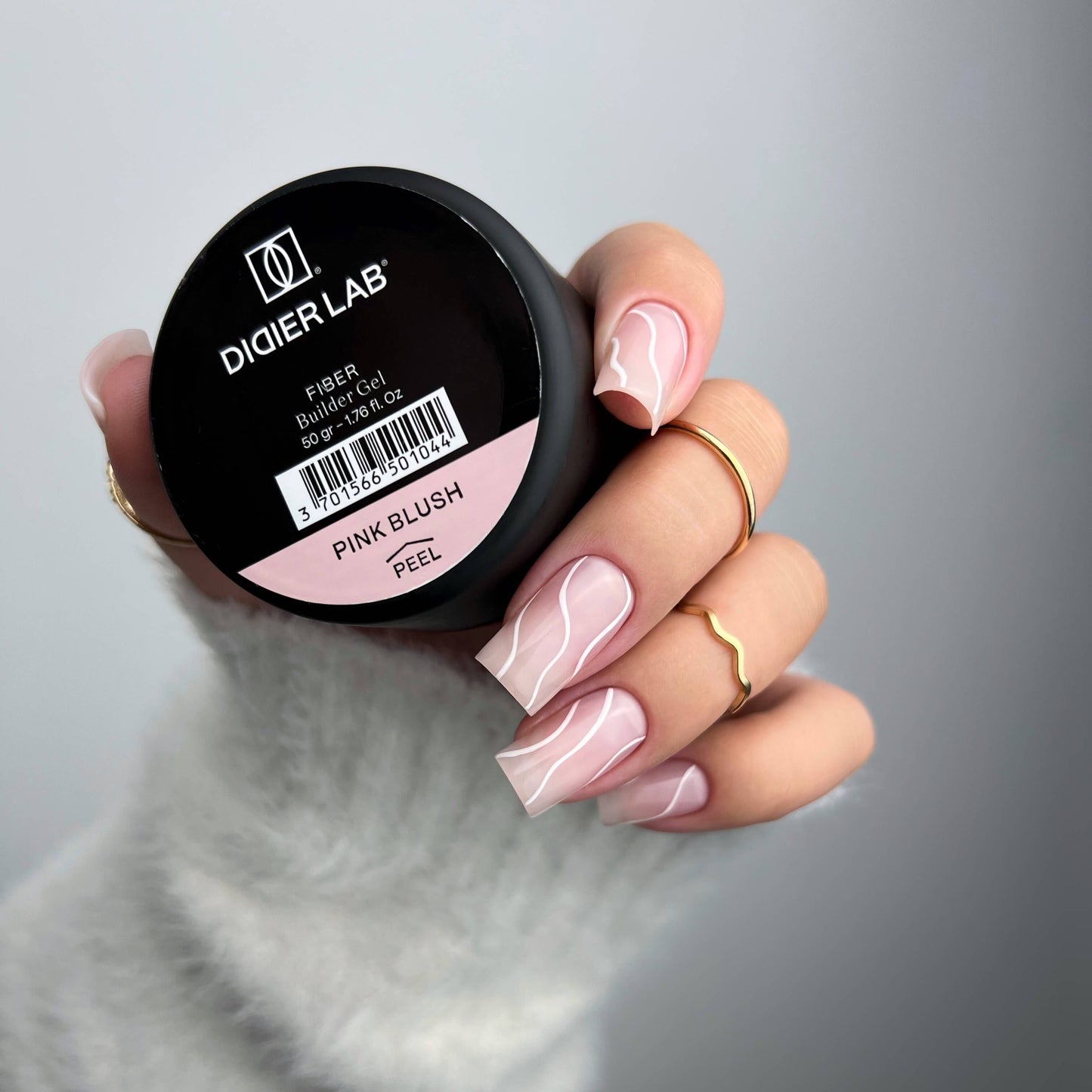 Fiber Builder Gel Didier Lab, Pink Blush, HEMA and TPO free, 50g