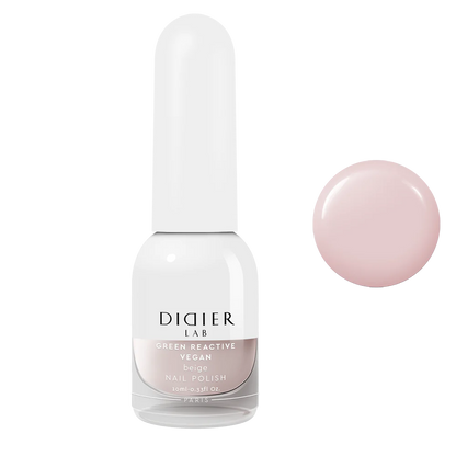 Green Reactive Vegan Nail Polish, Didier Lab, Beige, 10 ml