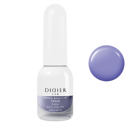 Green Reactive Vegan Nail Polish, Didier Lab, Brave, HEMA and TPO free, 10 ml
