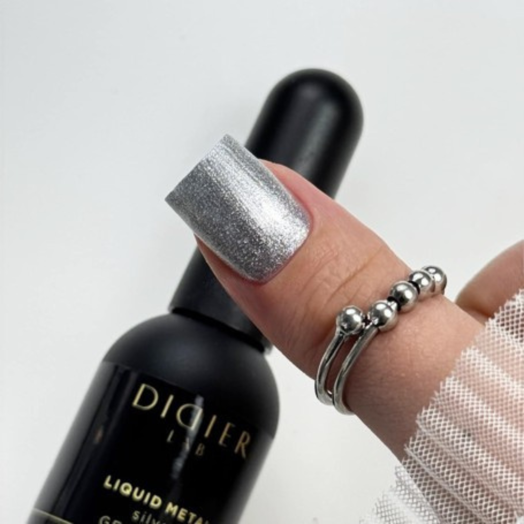 Gel Polish "Didier Lab" Liquid Metal, Silver, HEMA and TPO free