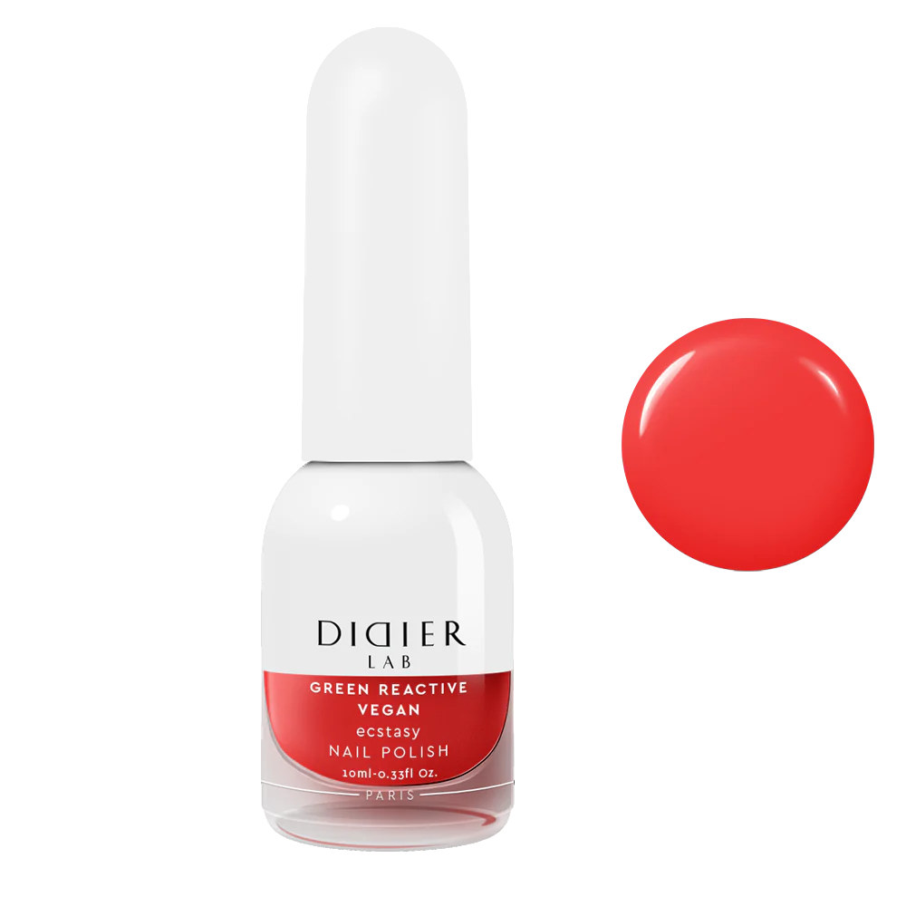 Green Reactive Vegan Nail Polish, Didier Lab, Ecstasy, 10 ml