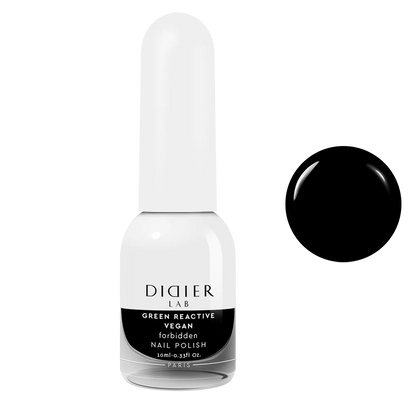 Green Reactive Vegan Nail Polish, Didier Lab, Forbidden, 10 ml