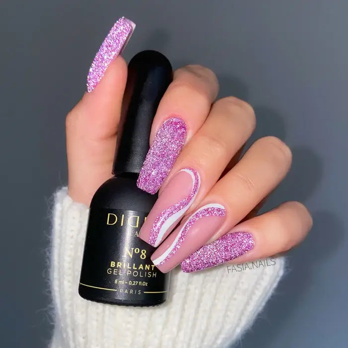 Gel Polish Brillant, Didier Lab, No. 8, HEMA and TPO free, 8 ml