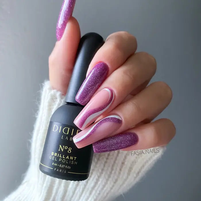 Gel Polish Brillant, Didier Lab, No. 8, HEMA and TPO free, 8 ml