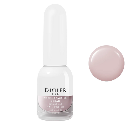 Green Reactive Vegan Nail Polish, Didier Lab, Natural Girl, 10 ml