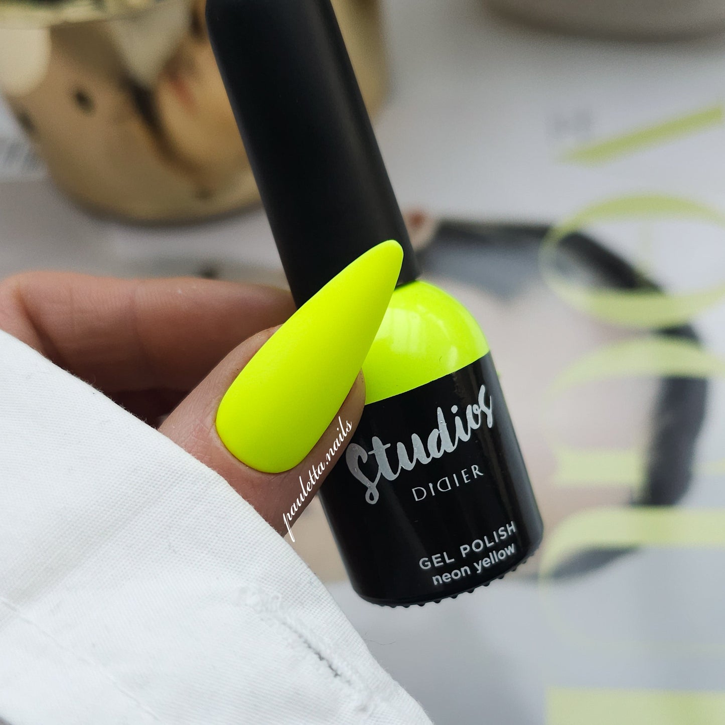 Gel Polish Studios Didier Lab, Neon Yellow, TPO free, 8 ml