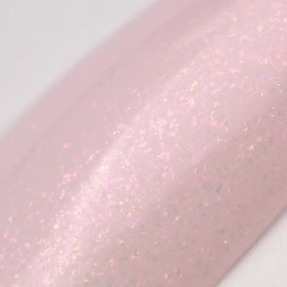 Gel polish Didier Lab, Glitter Top coat, Pink, HEMA AND TPO Free, 10 ml