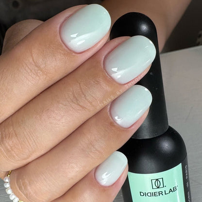 Gel Polish, Rubber Base Coat, Soft Mint, HEMA and TPO Free, 10ml