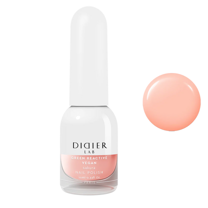 Green Reactive Vegan Nail Polish, Didier Lab, Sakura, 10 ml