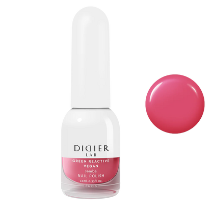 Green Reactive Vegan Nail Polish, Didier Lab, Samba, 10 ml