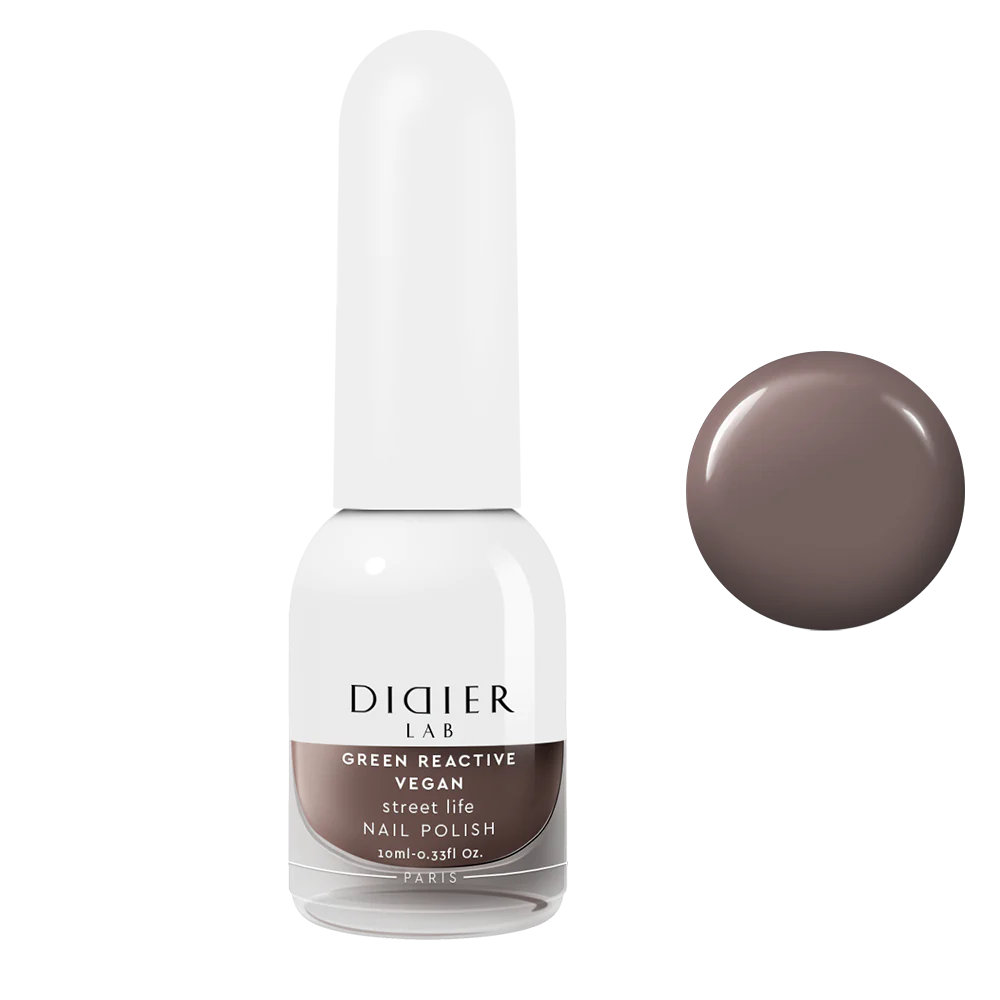 Green Reactive Vegan Nail Polish, Didier Lab, Street Life, 10 ml