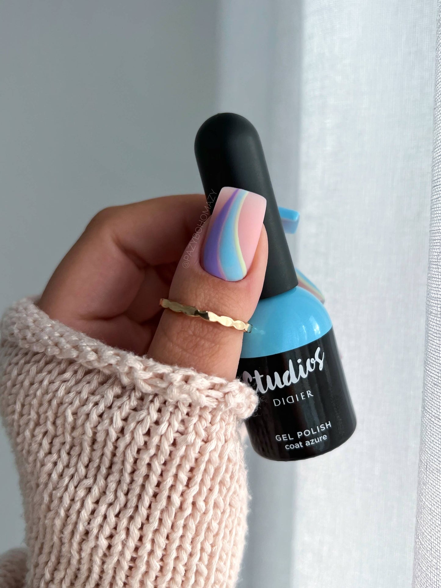 Gel polish Studios, Coat Azure, TPO free, 8ml