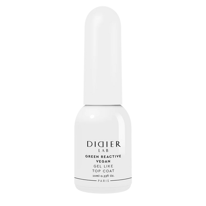 Green Reactive Vegan Gel Like Top Coat, Didier Lab, 10 ml