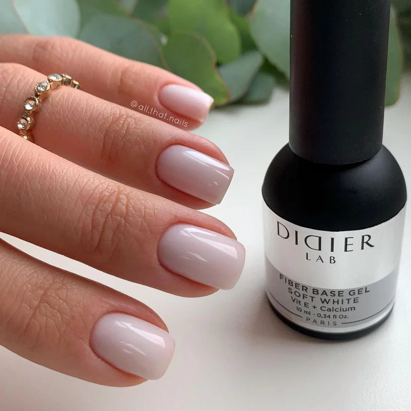 Fiber Base Coat, Didier Lab, Soft White, 10 ml