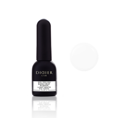 Gel Polish Rubber Base Coat, Didier Lab, Light White, 10 ml