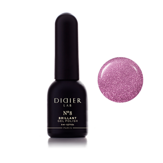 Gel Polish Brillant, Didier Lab, No. 8, HEMA and TPO free, 8 ml