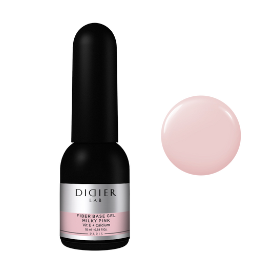 Fiber Base Coat, Didier Lab, Milky Pink, HEMA and TPO free, 10 ml