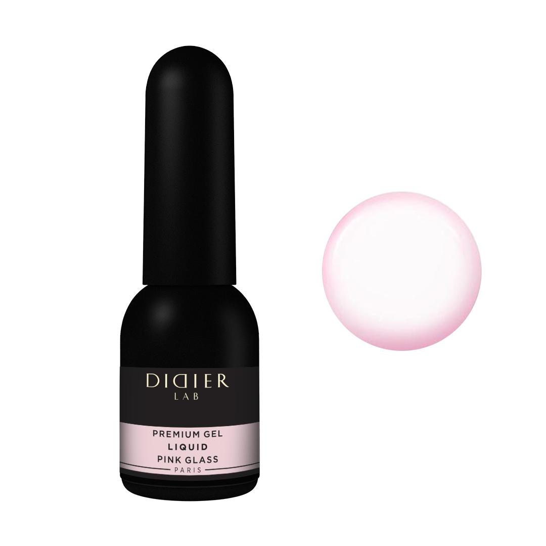 Premium Gel Liquid "Didier Lab", Pink Glass, 10ml - LABORATOIRES DIDIER