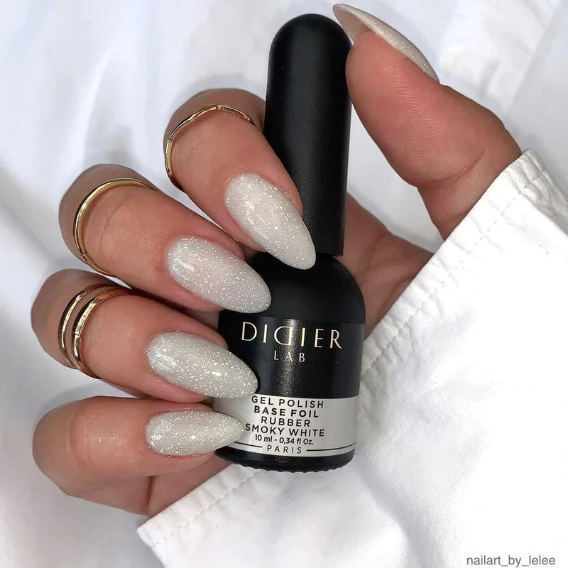 Gel Polish Rubber Base Foil, Smoky White 10 ml