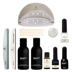 Gel polish manicure set „OREO“ with UV/LED lamp for beginners