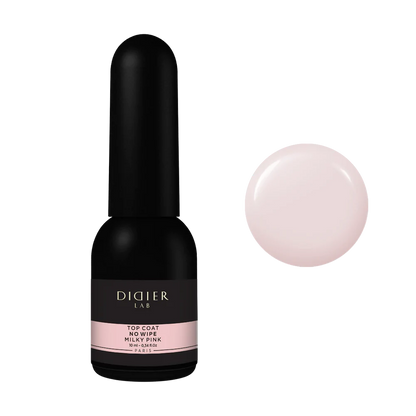 Top coat No Wipe, Didier Lab, Milky Pink, 8ml