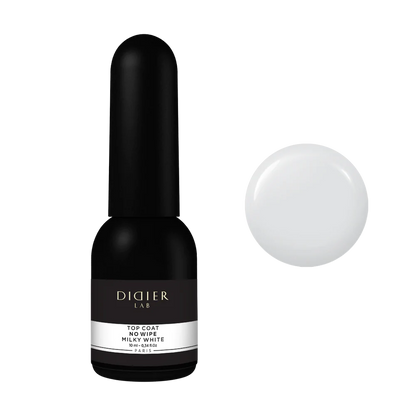 Top Coat No Wipe, Didier Lab, Milky White, 8ml