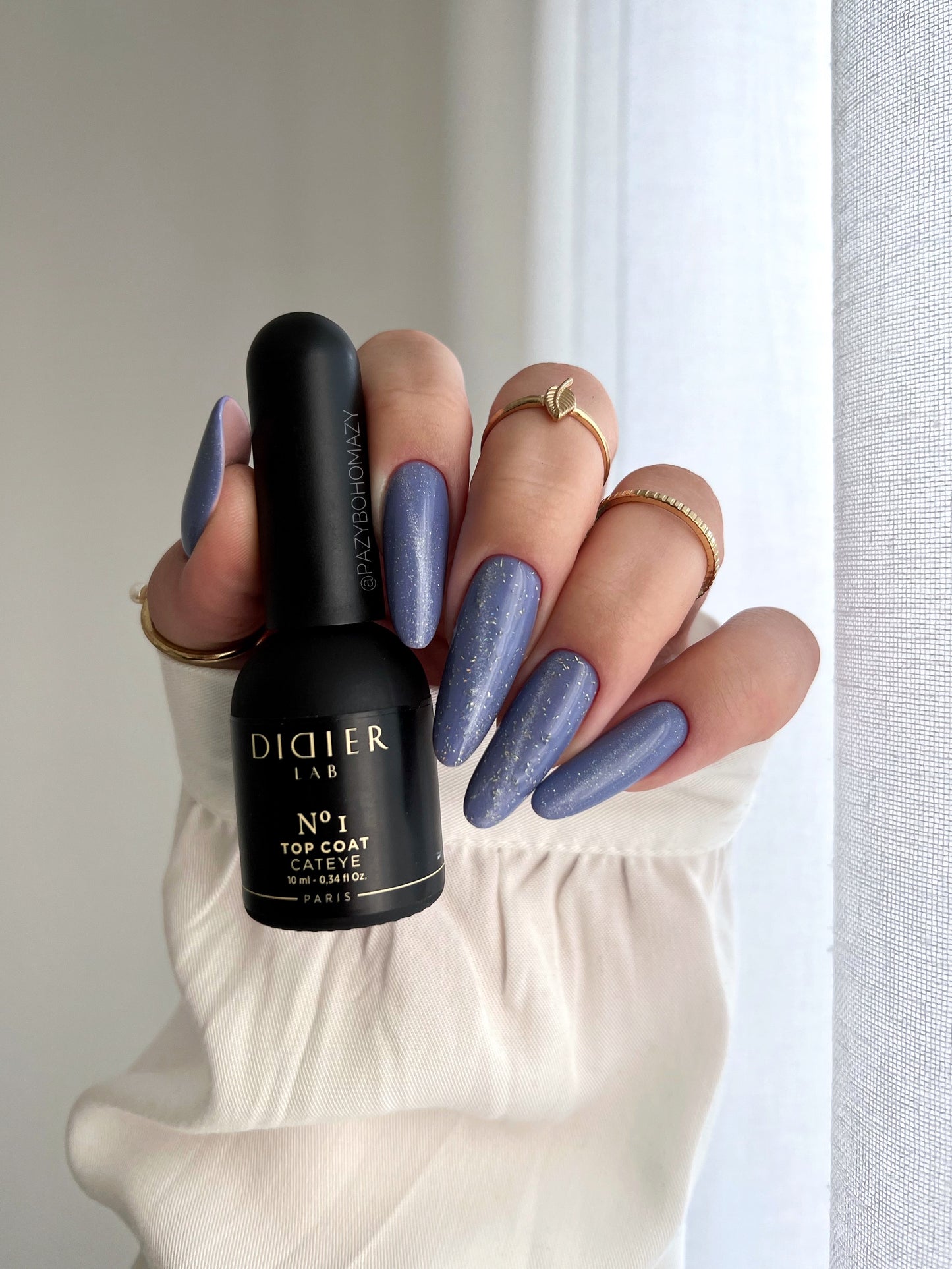 Gel Polish Top Coat No Wipe, Didier Lab, Cat Eye